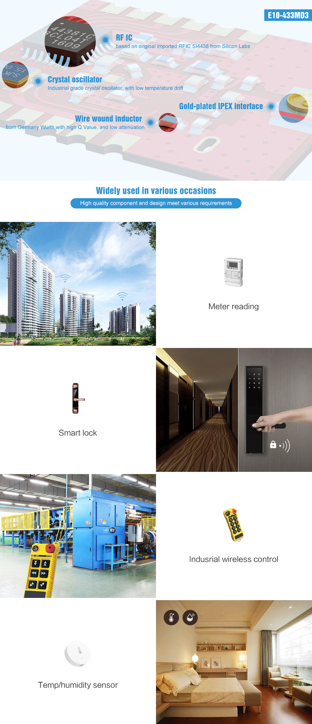 E10-433MD3 RF SI4463 Rf Module