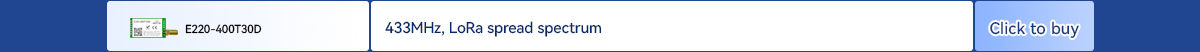 E220-40030D 433MHz, LoRa spread spectrum