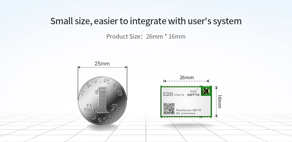 Small size. easy to integrate