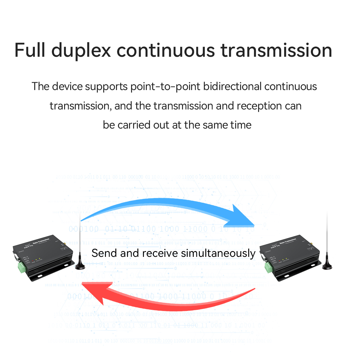 Full duplex continuous transmission