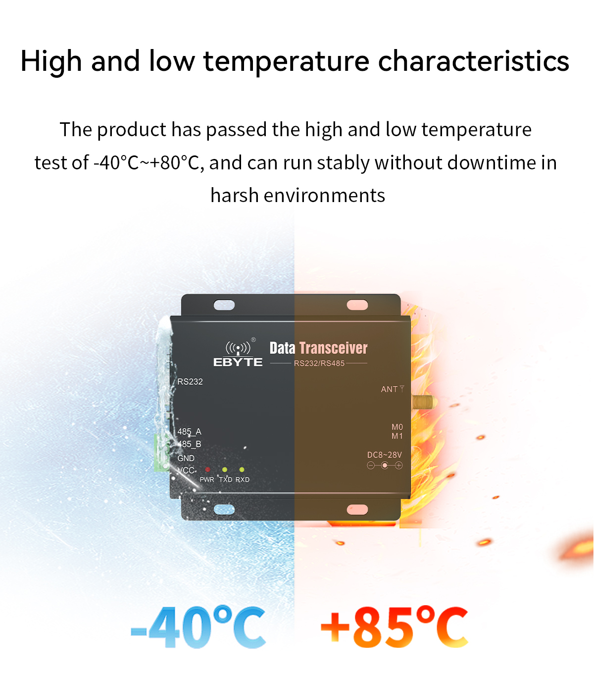 High and low-temperature characteristics