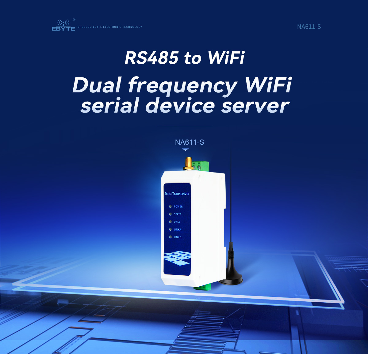 NA611-S R5485 to WiFi Dual frequency WiFI serial device server