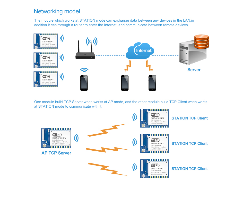 E103-W01-IPX Networking model