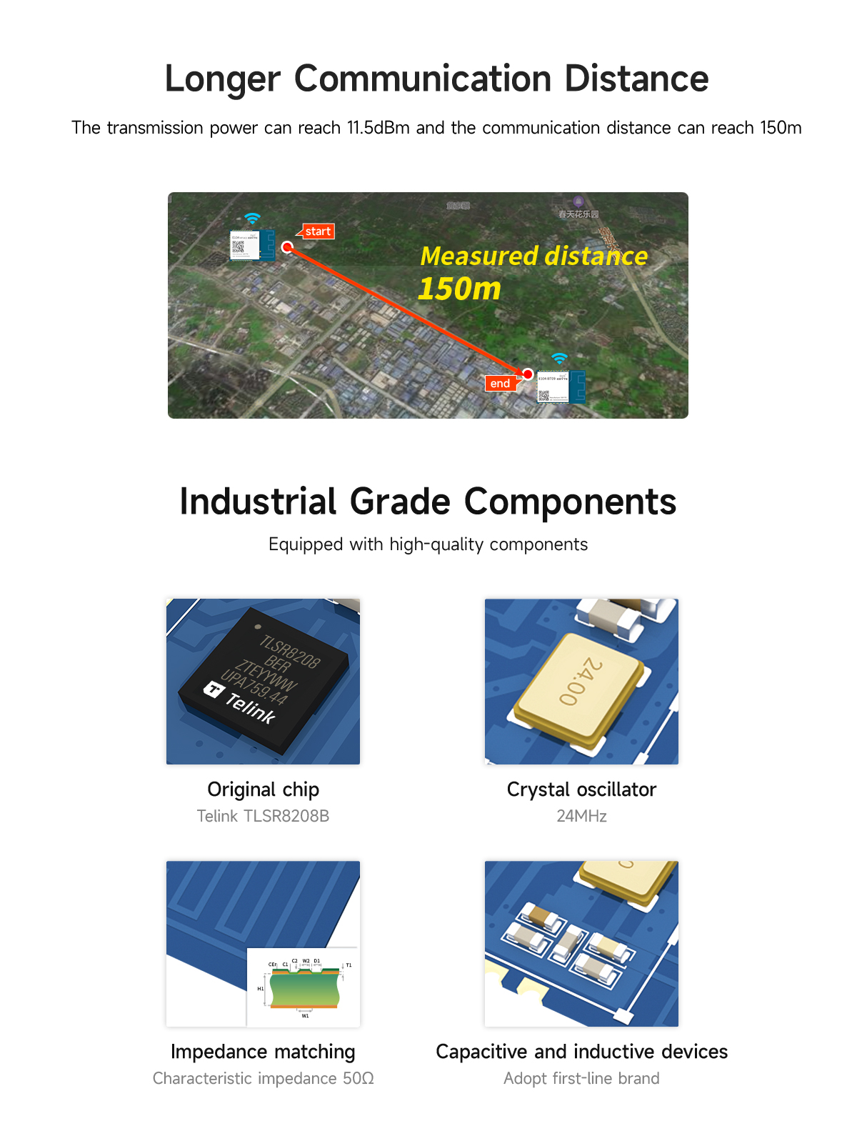 Longer Communication Distance Industrial Grade Components