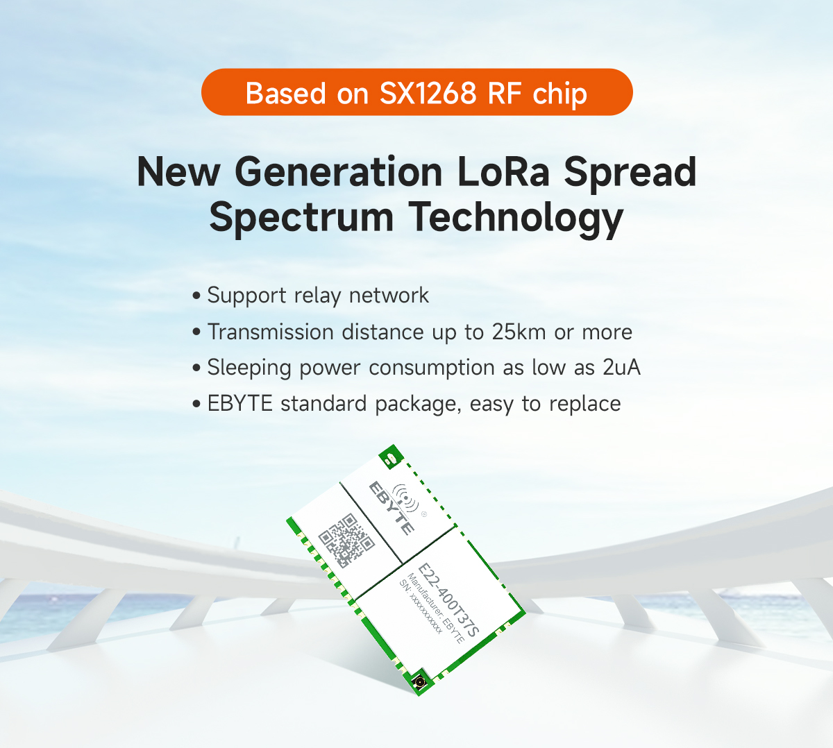 E22-400T33S SX1268 RF chip LoRa LoRa spread spectrum technology