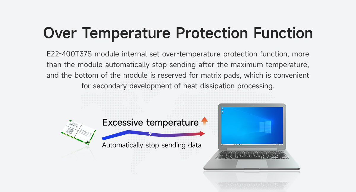 E22-400T37SOver Temperature Protection Function