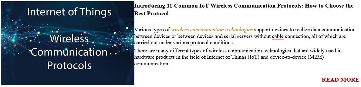 IOT wireless protocol