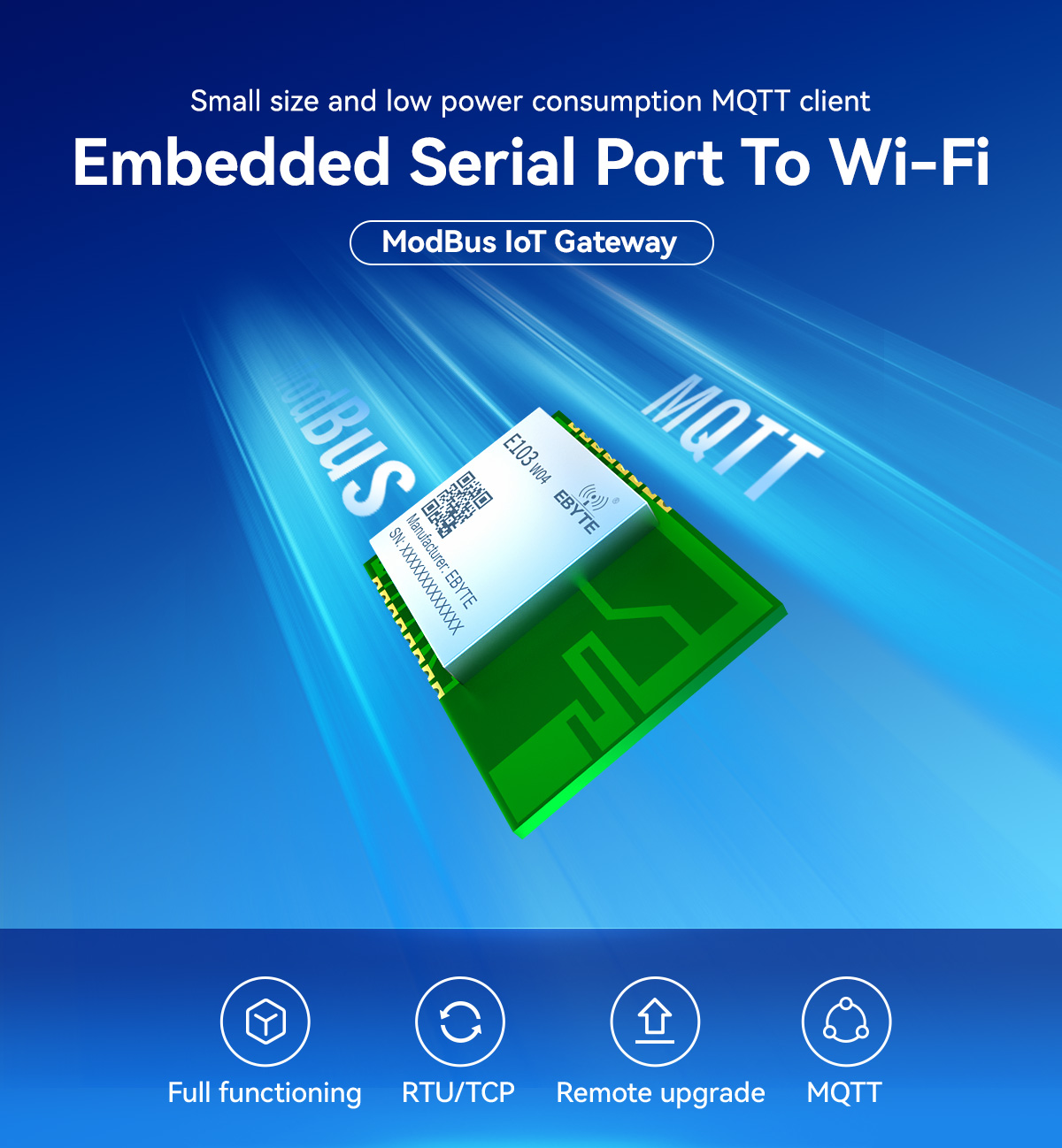 E103-W04 Embedded Serial Port To Wi-Fi module