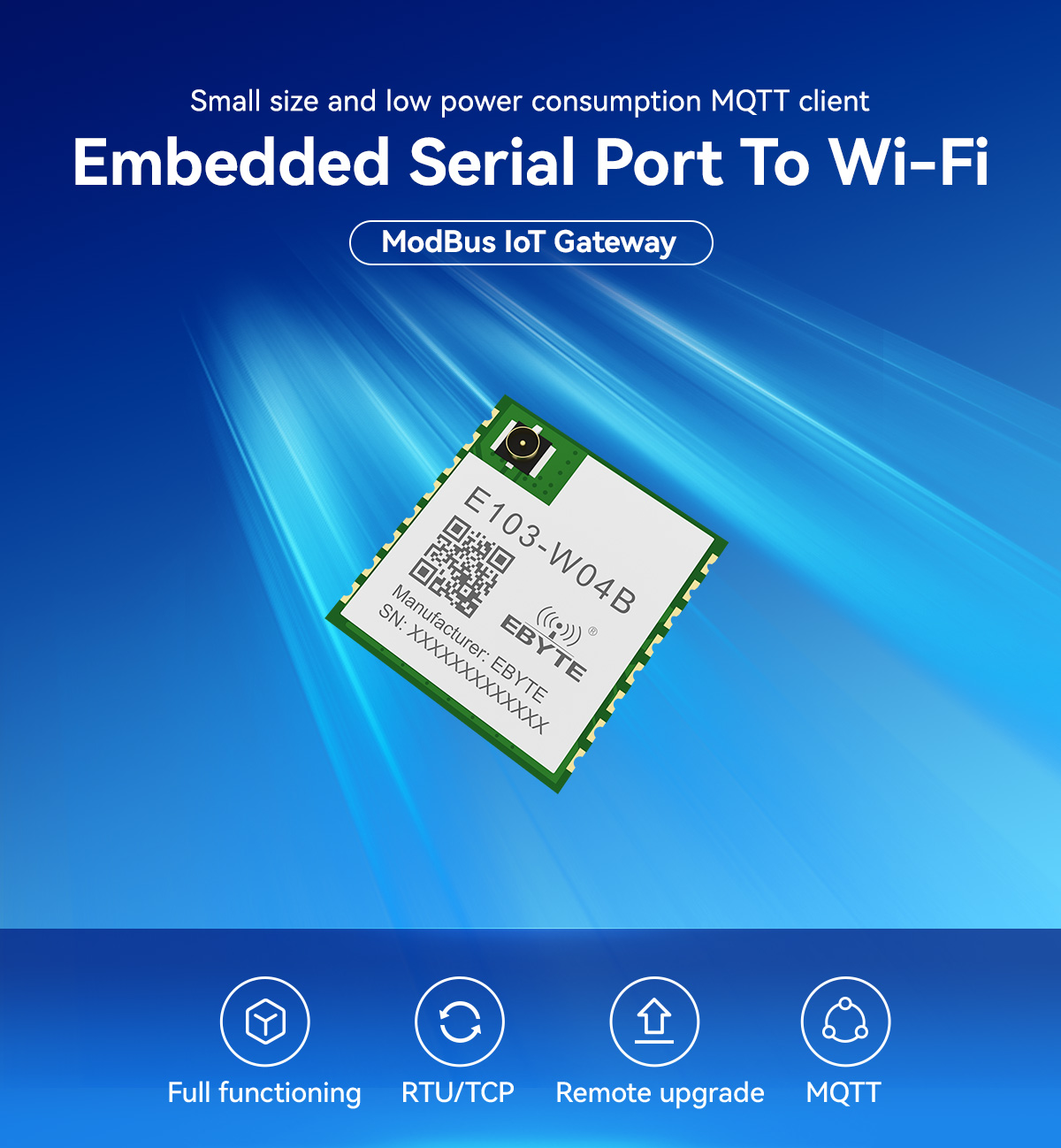 E103-W04B Embedded Serial Port To Wi-Fi module