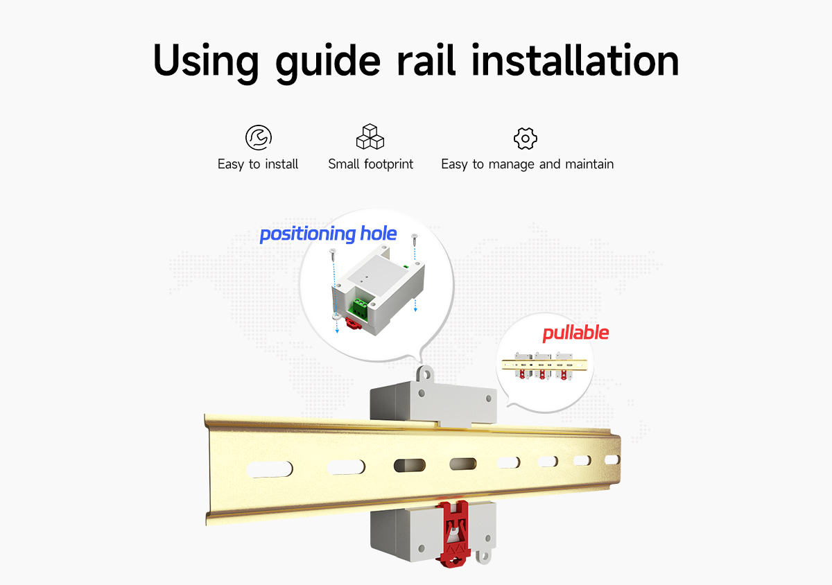 Using guide rail installation