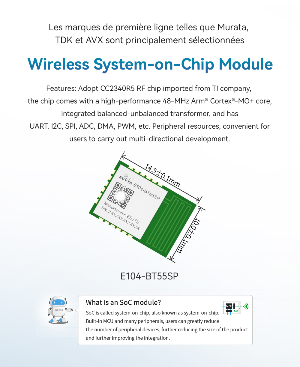 E104-BT55SP Wireless System-on-Chip Module