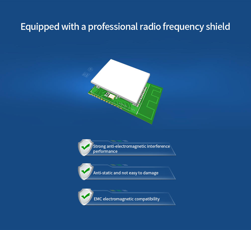 E104-BT55SP Equipped with a professional radio frequency shield