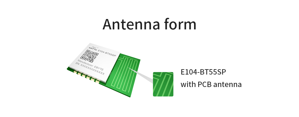 E104-BT55SP with PCB antenna