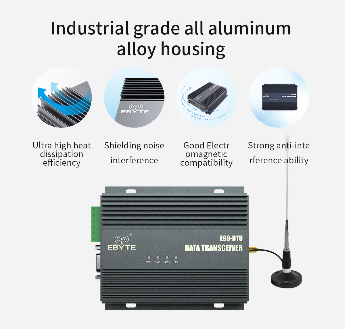 Industrial grade all aluminum alloy housing