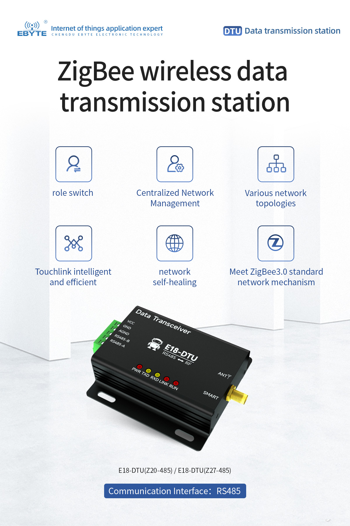 ZigBee wireless data transmission station