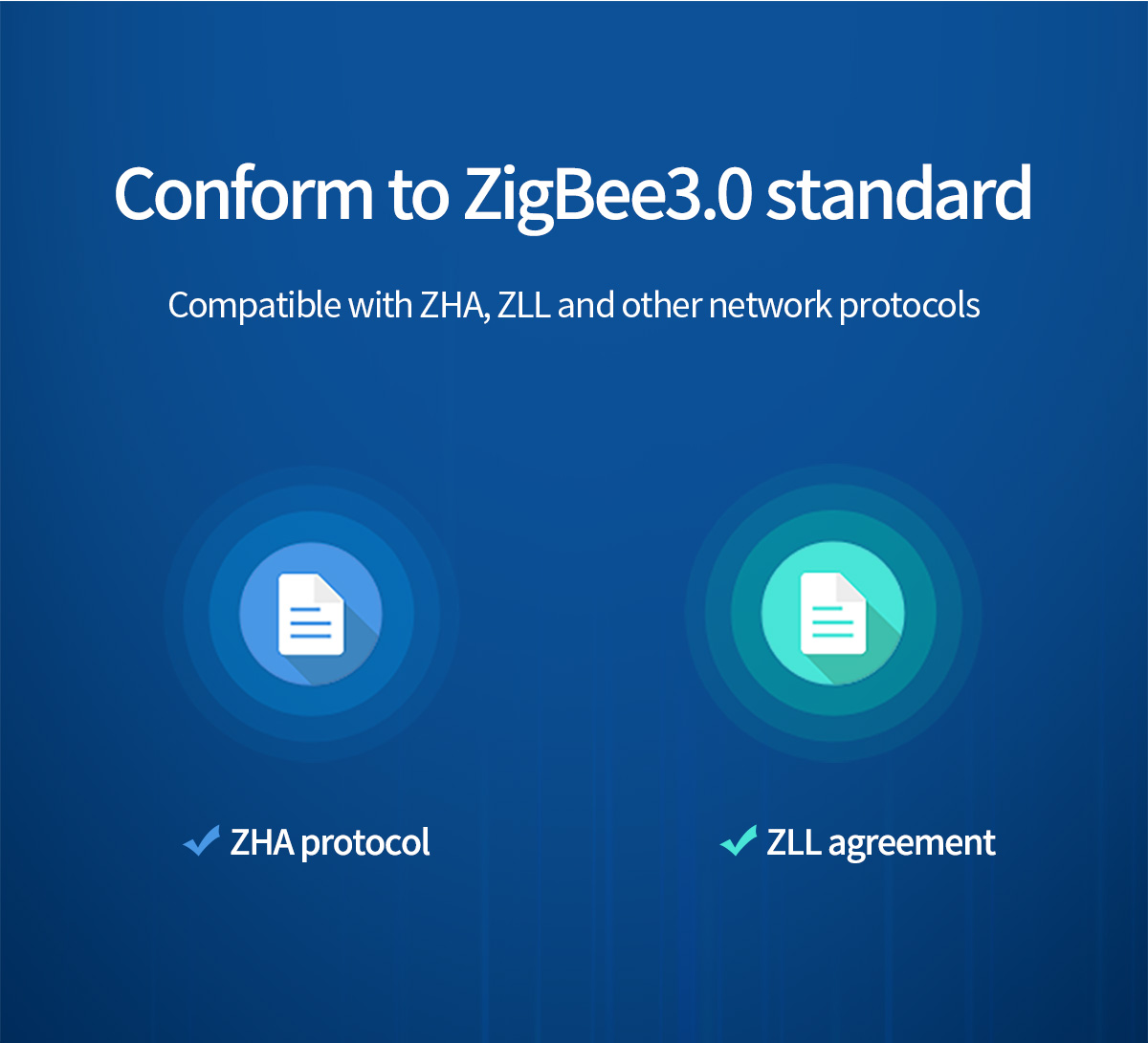 Conform to ZigBee3.0 standard,Compatible with ZHA, ZLL other network protocols