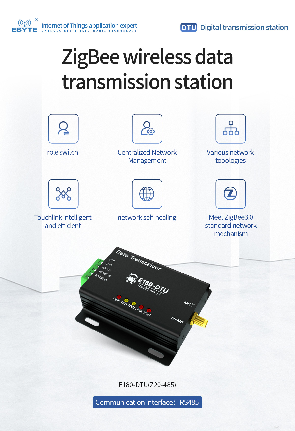 ZigBee wireless data transmission station