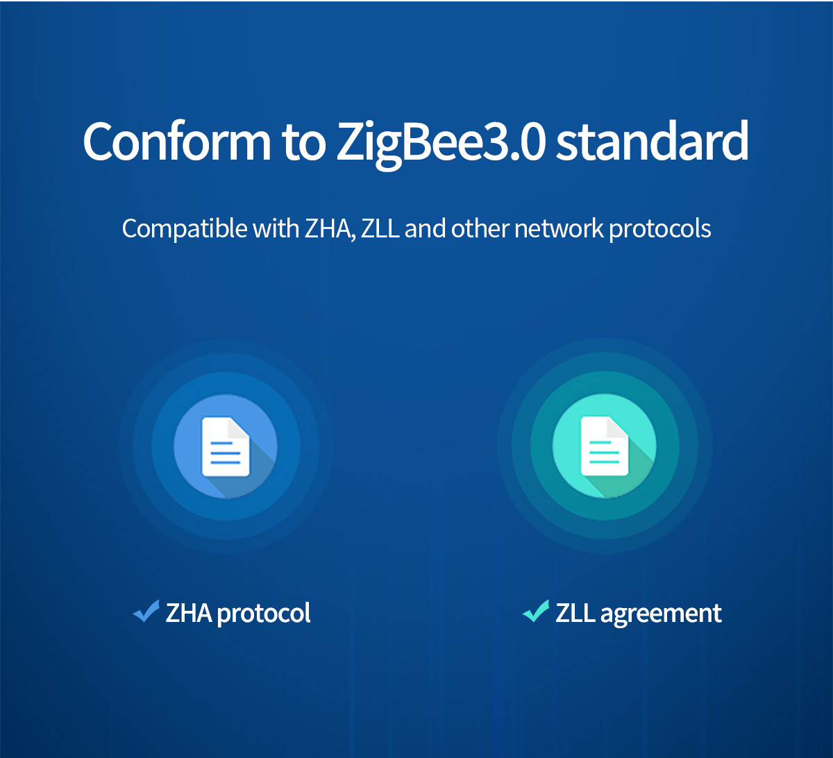 Conform to ZigBee3.0 standard, Compatible with ZHA, ZLL other network protocols