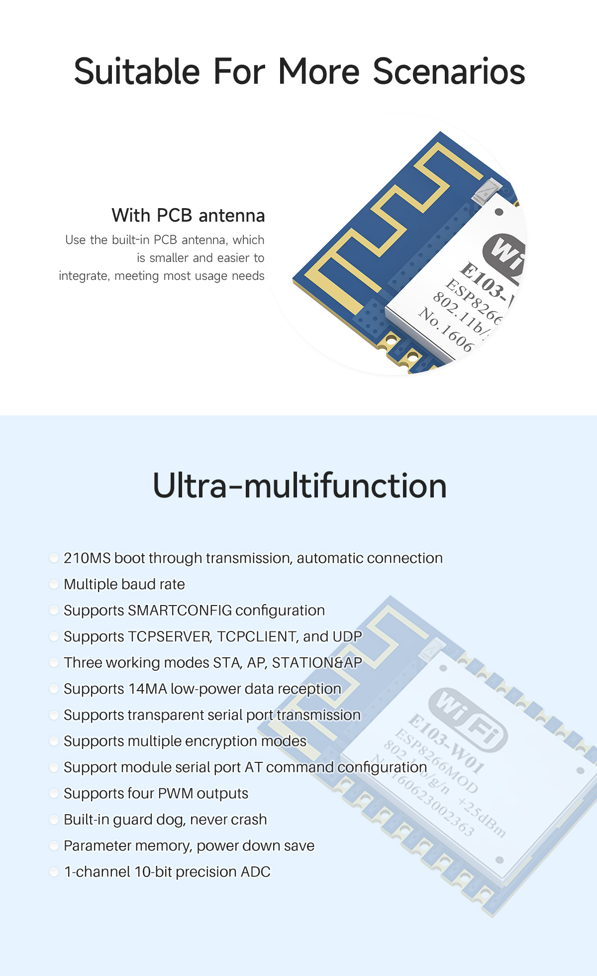 E103-W01 Suitable For More Scenarios Ultra-multifunction