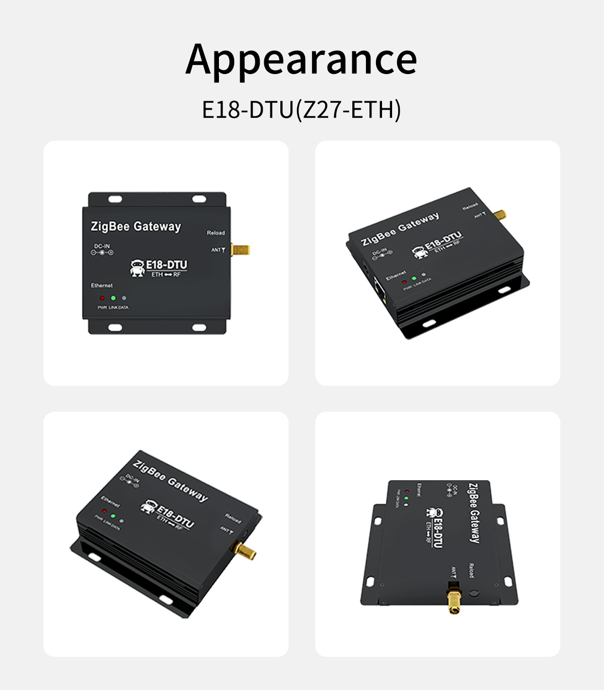 E18-DTU(Z27-ETH) Appearance