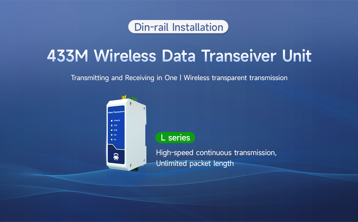 Din-rail Installation 433M Wireless Data Transeiver Unit