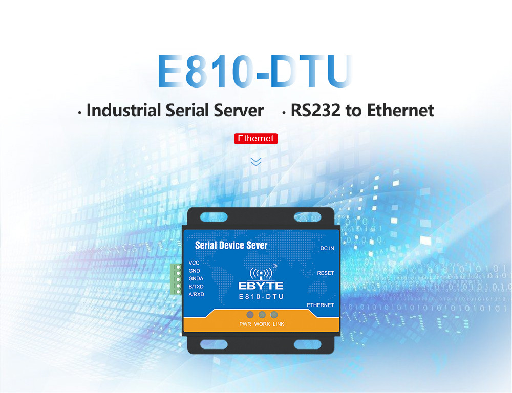 E810-DTU  Industrial Serial Server • RS485 to Ethernet