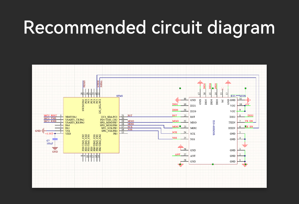 E32-900M30S Recommended circuit diagram