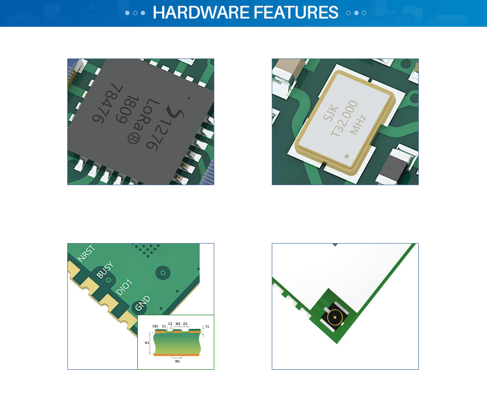 E32-900M30SHARDWARE FEATURES 