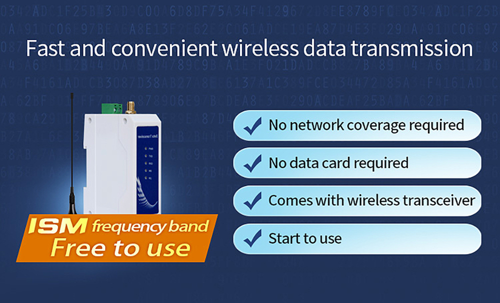 Fast and convenient wireless data transmission